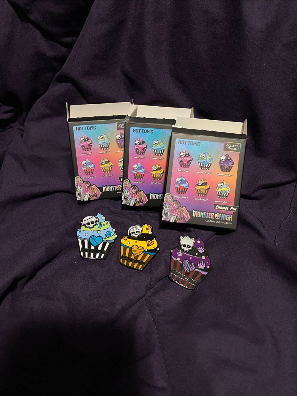 Monster High enamel pins